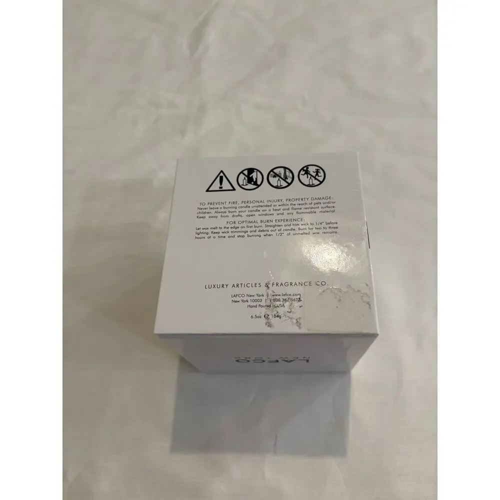 LAFCO Candle Powder Room Duchess Peony Camellia Rose Water Bougie 6.5 oz NEW